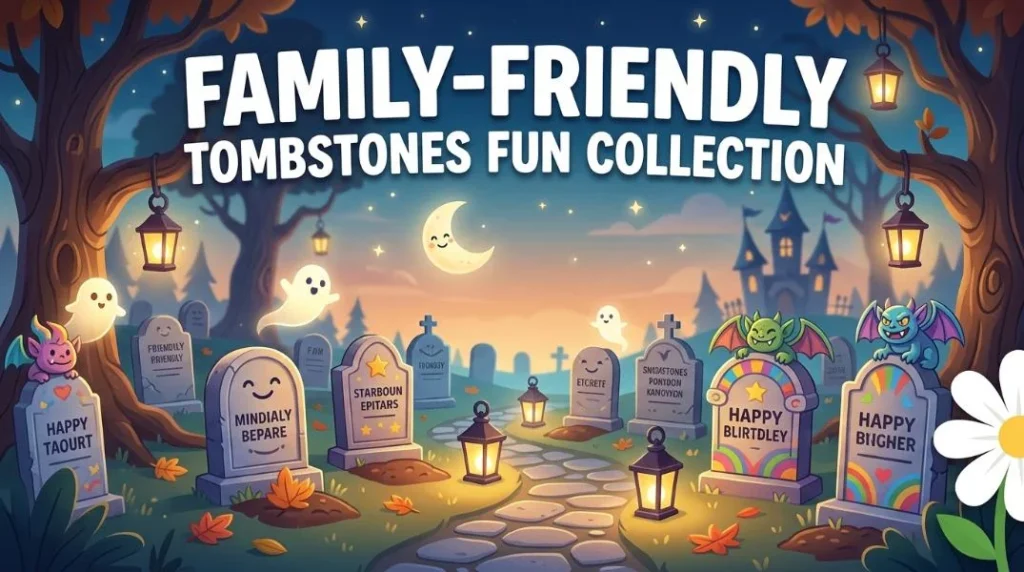 family friendly tombstones fun collection