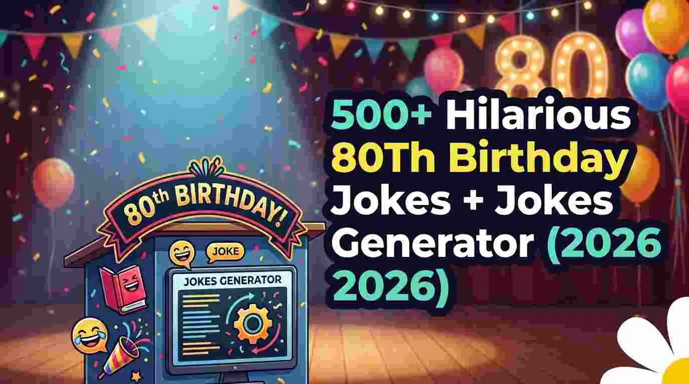 Hilarious eightieth Birthday Jokes Jokes Generator