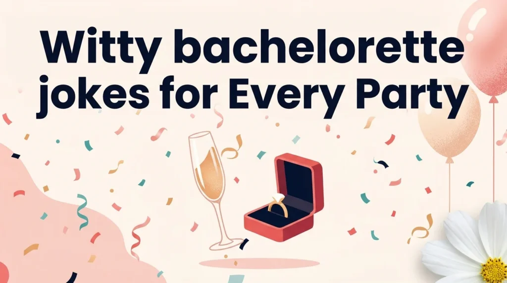 witty bachelorette jokes every party