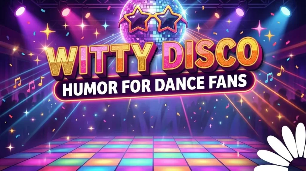 witty disco humor dance fans