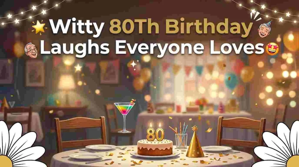 Witty 80Th Birthday Laughs Everyone Loves