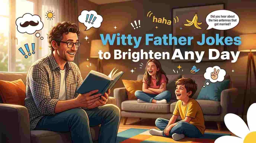 witty father jokes brighten day