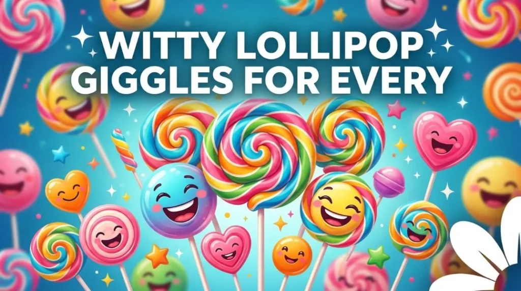 witty lollipop giggles every smile