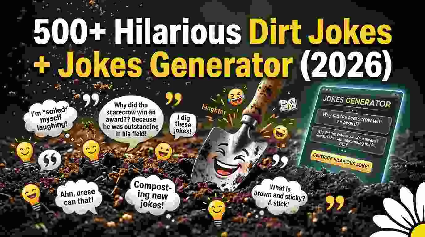 hilarious dirt jokes jokes generator