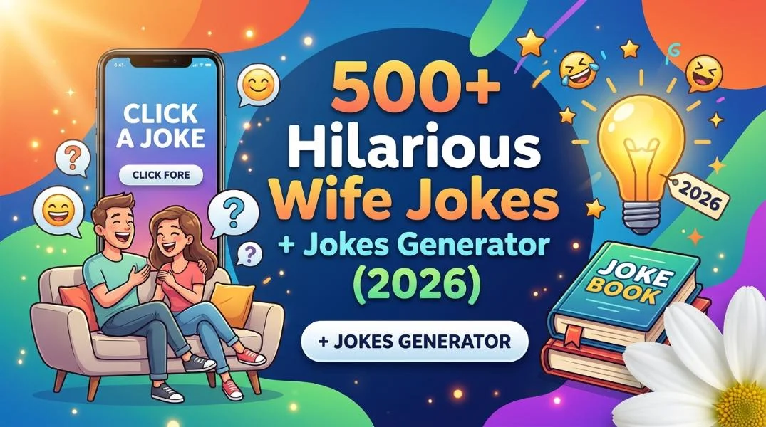 hilarious wife jokes jokes generator